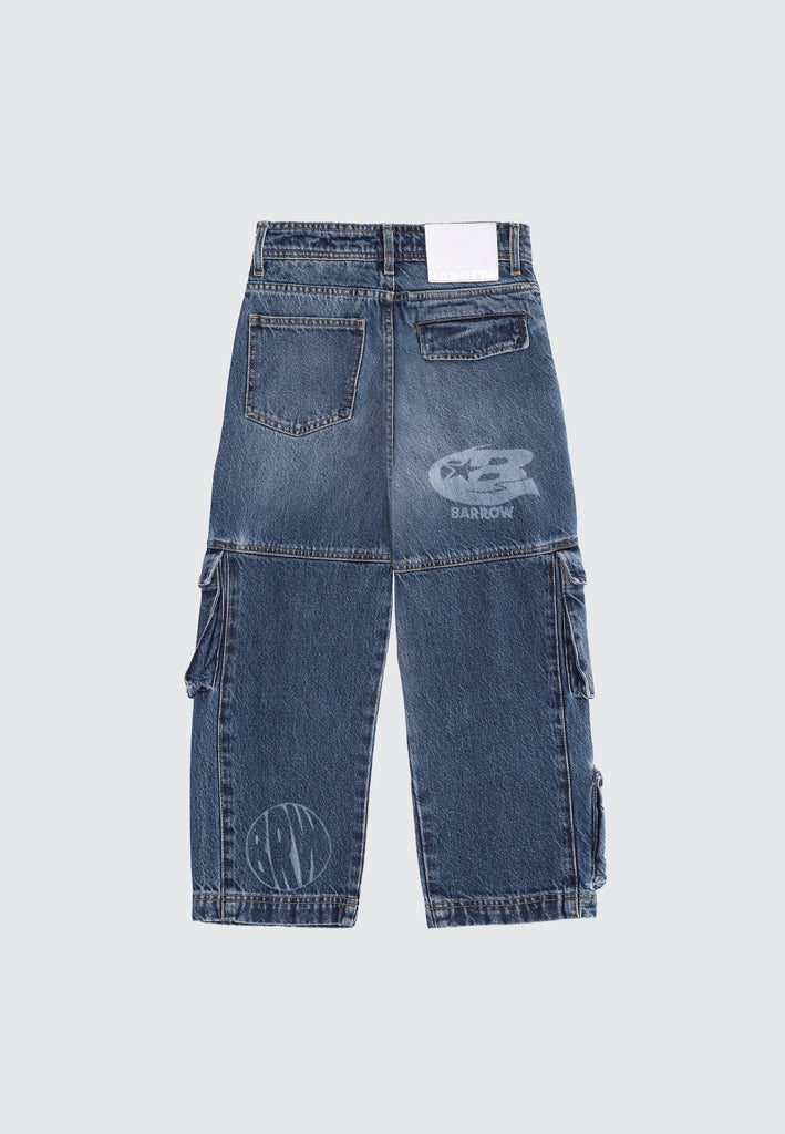 BARROW KIDS DENIM CARGO