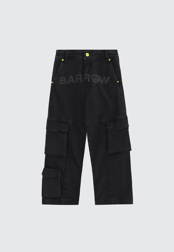 BARROW KIDS PANTALONI CARGO LOGO