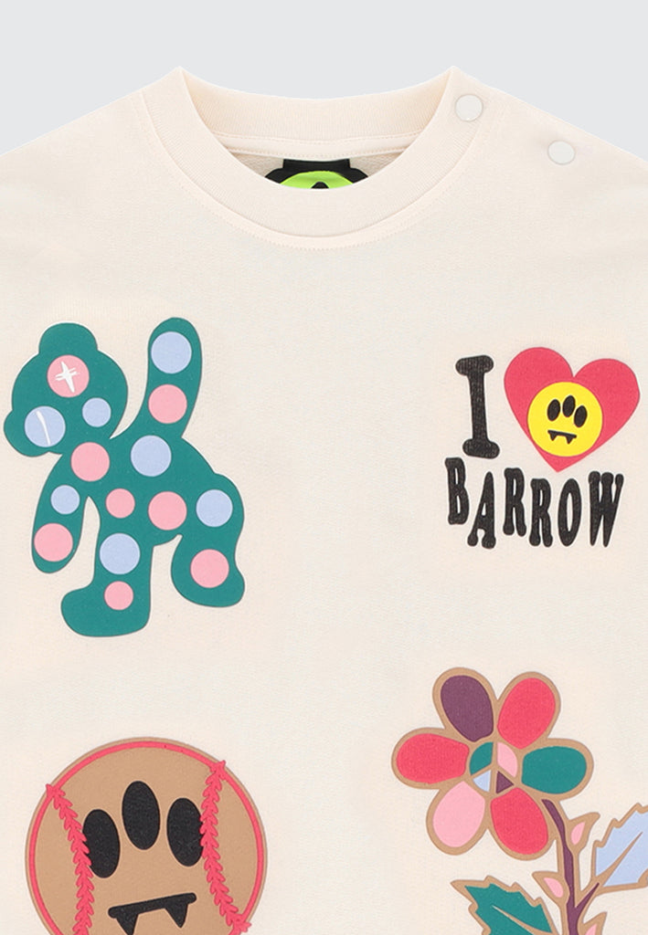 BARROW BABY SET FELPA E FLARE LEGGINS