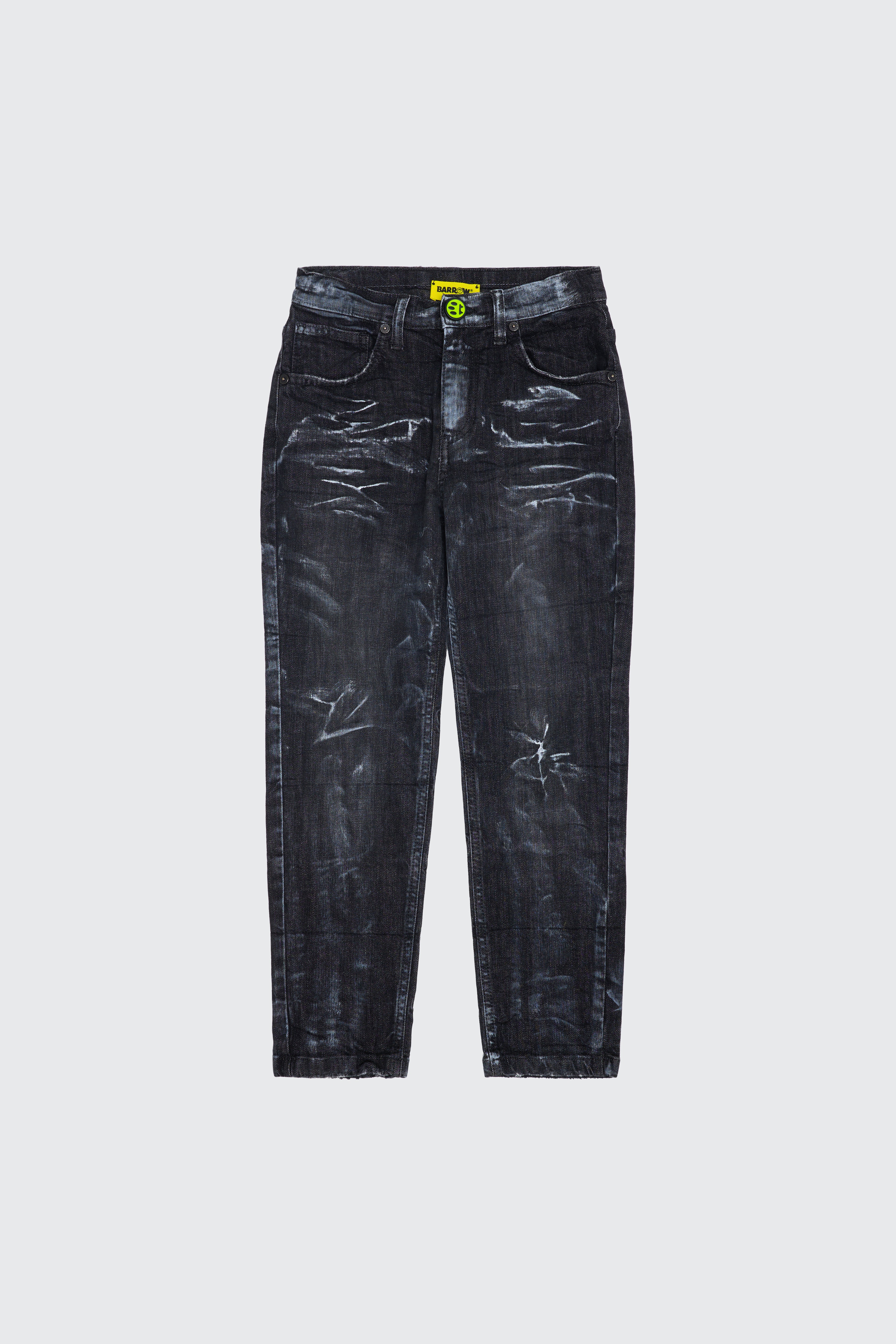 WASHED SKINNY JEANS WITH MAXI LOGO