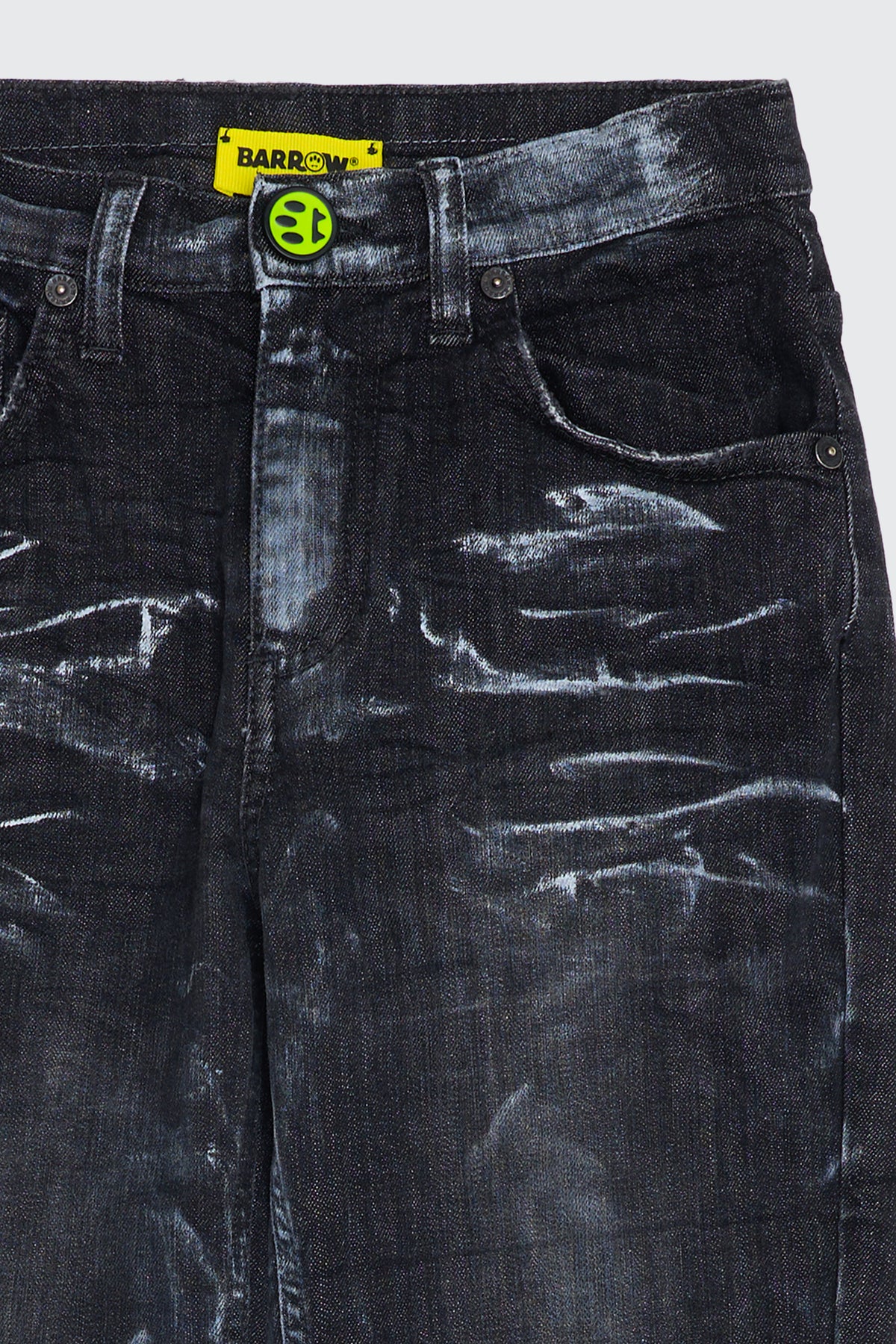 WASHED SKINNY JEANS WITH MAXI LOGO