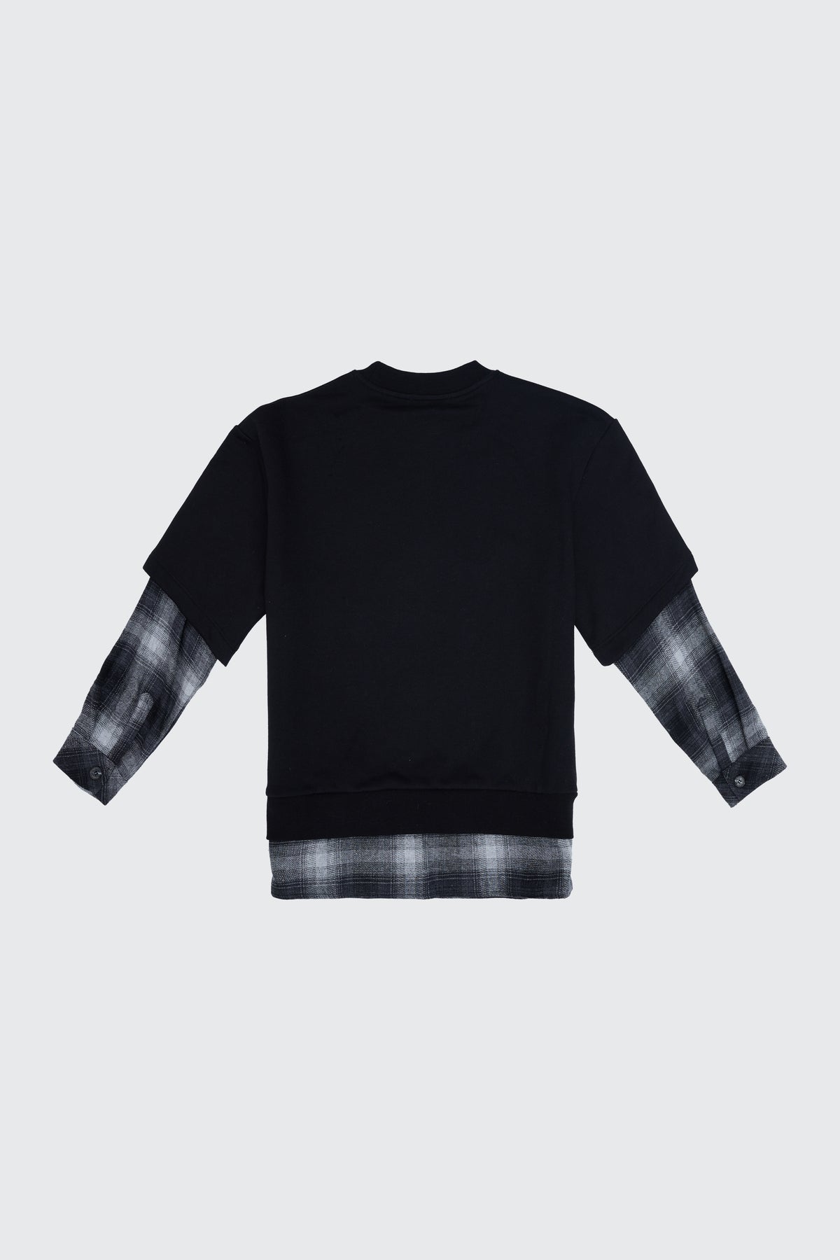 DOUBLE SLEEVE TEDDY SWEATSHIRT