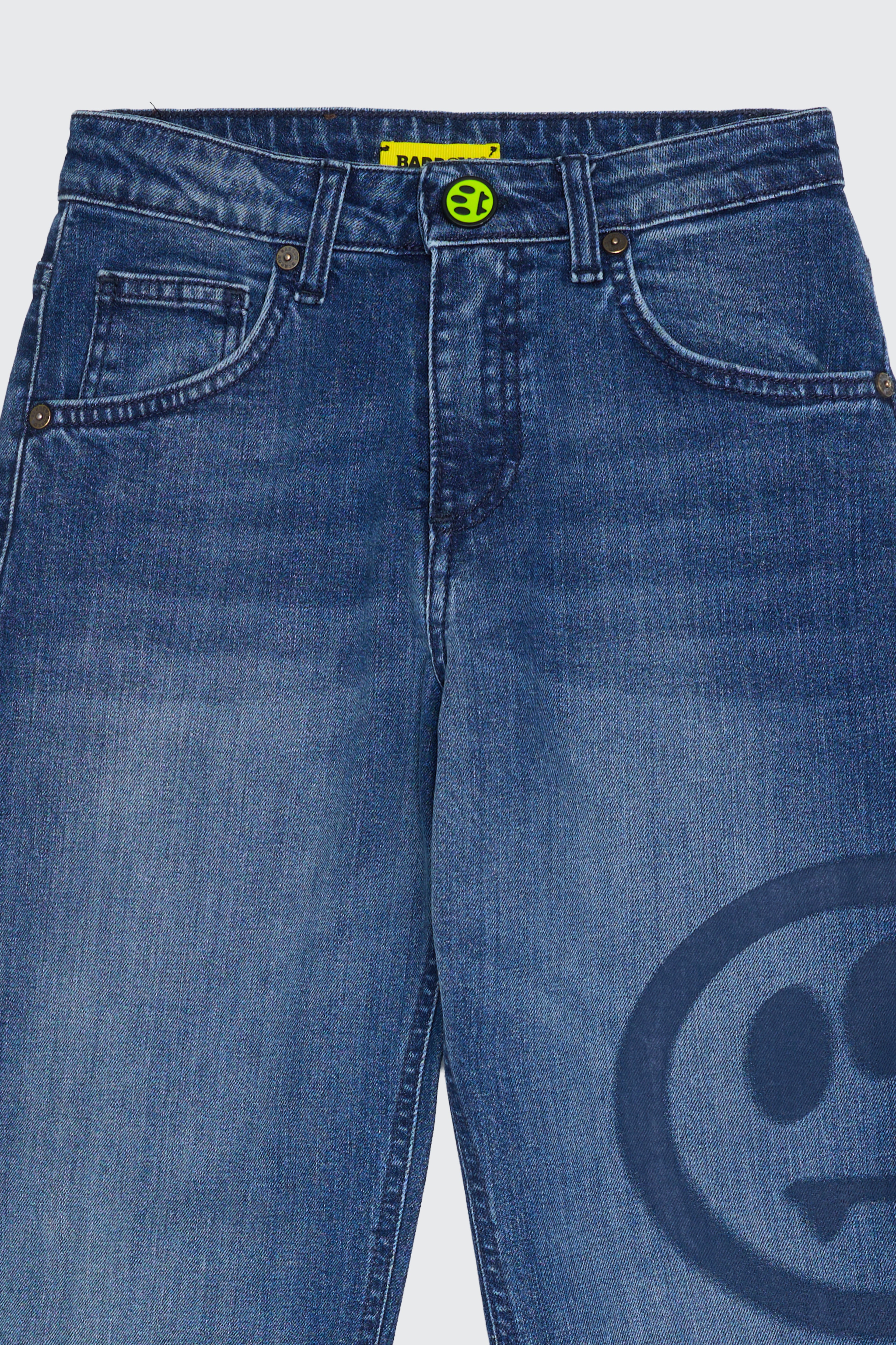JEANS BALLOON WASHED SMILE