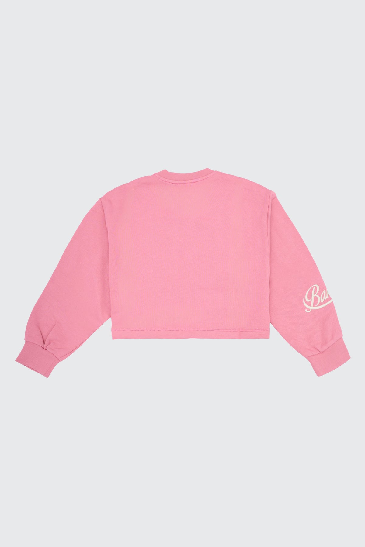 CROPPED TEDDY ANIMAL PRINT SWEATSHIRT