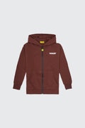 SUDADERA CON CREMALLERA Y CAPUCHA MAXI LOGO
