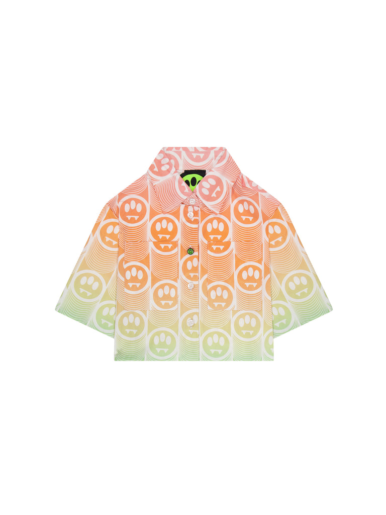 BARROW KIDS CAMICIA BOXY IN POPELINE