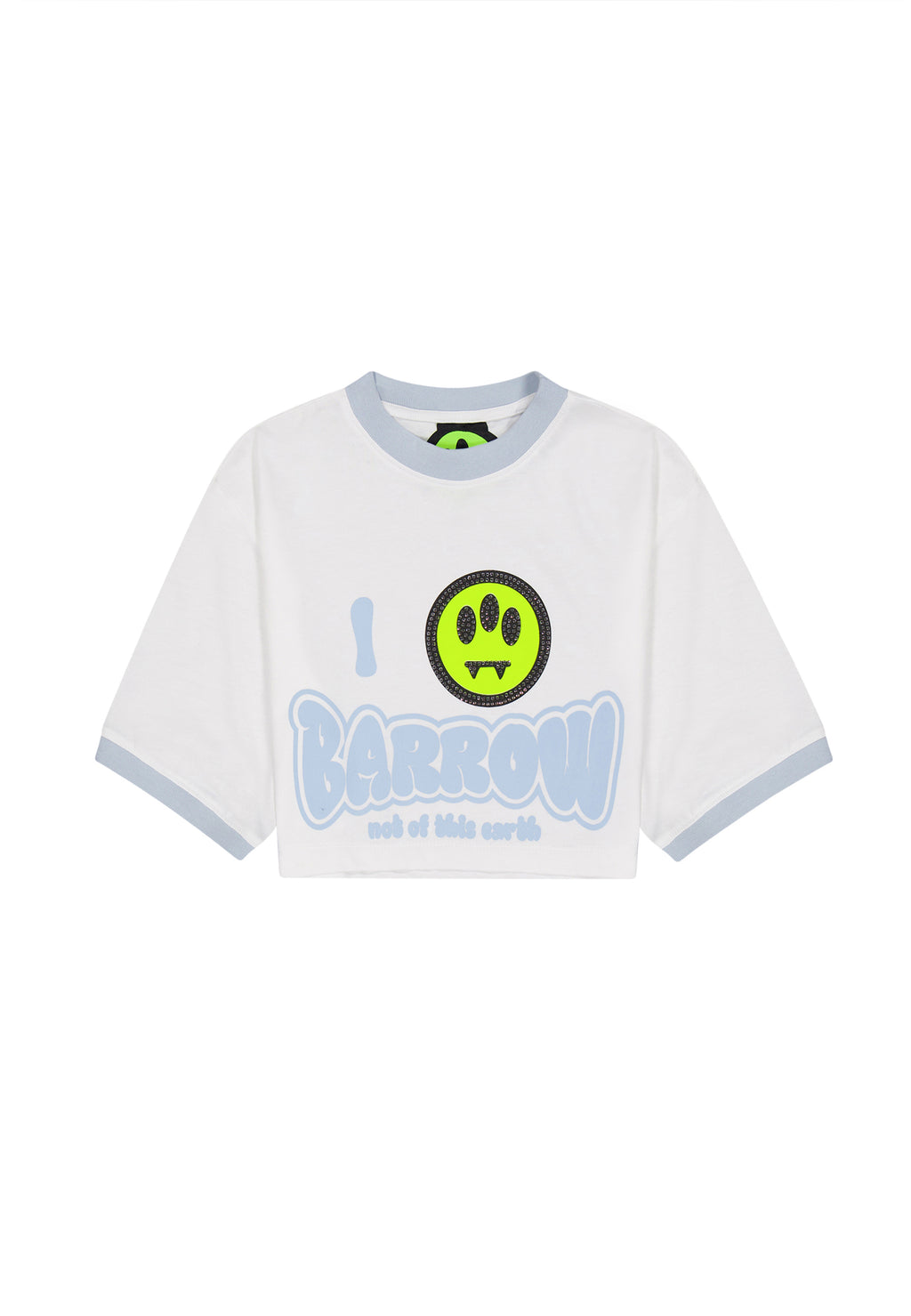 BARROW KIDS T-SHIRT CROPPED CON LOGO
