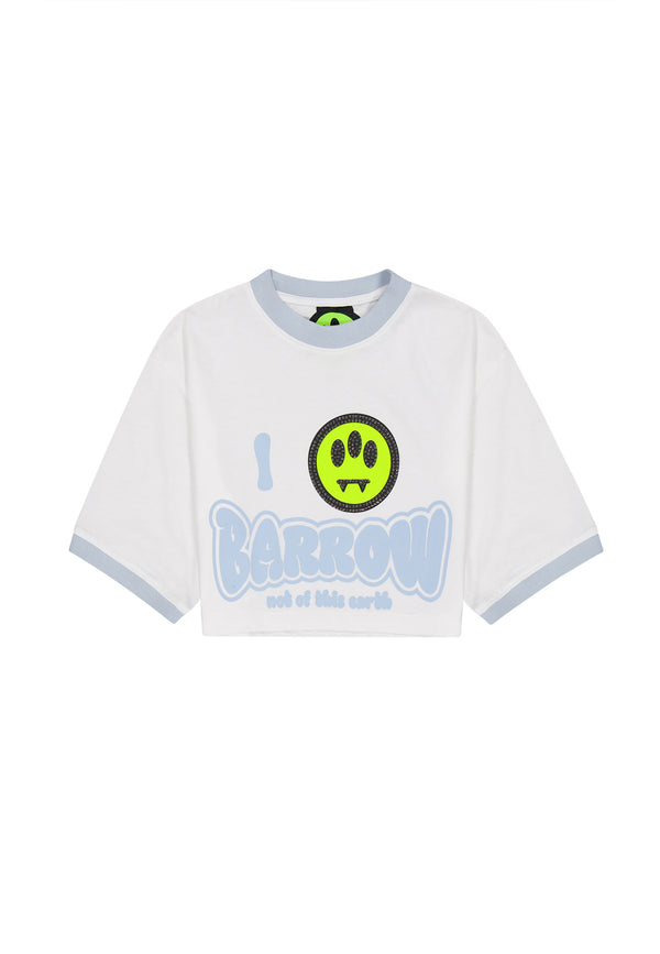 BARROW KIDS CROPPED T-SHIRT LOGO