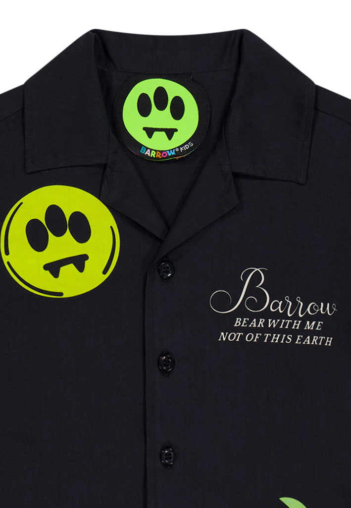 BARROW KIDS CAMICIA IN POPELINE PATCHES