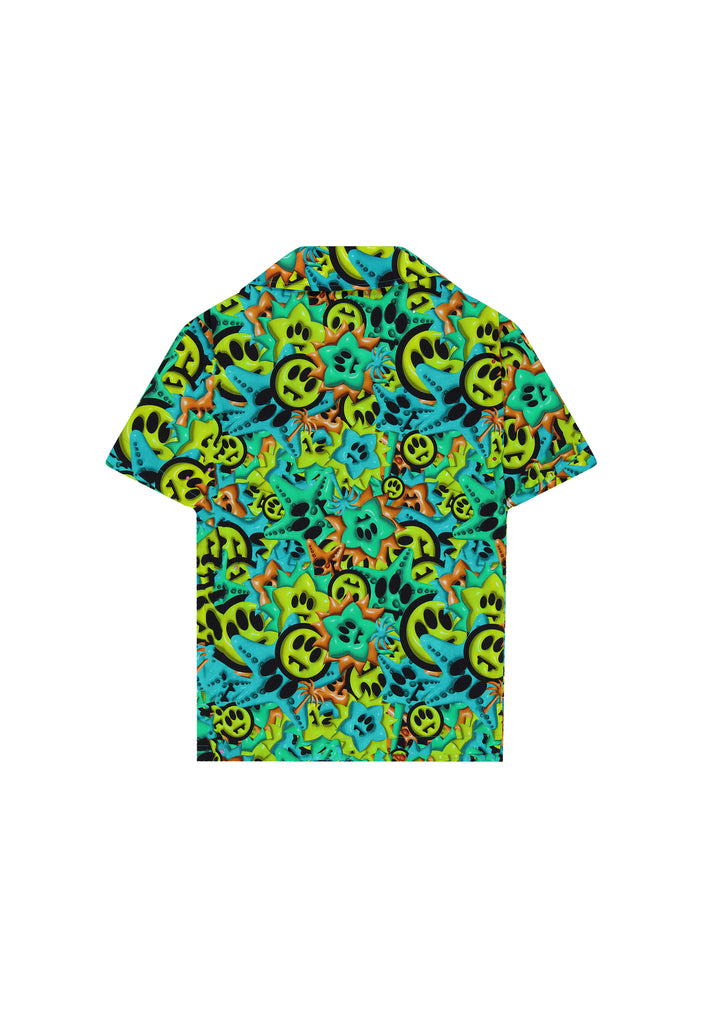 BARROW KIDS CAMICIA IN POPELINE MULTIPRINT