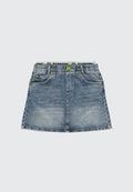 TEDDY MULTICOLOR DENIM SKIRT