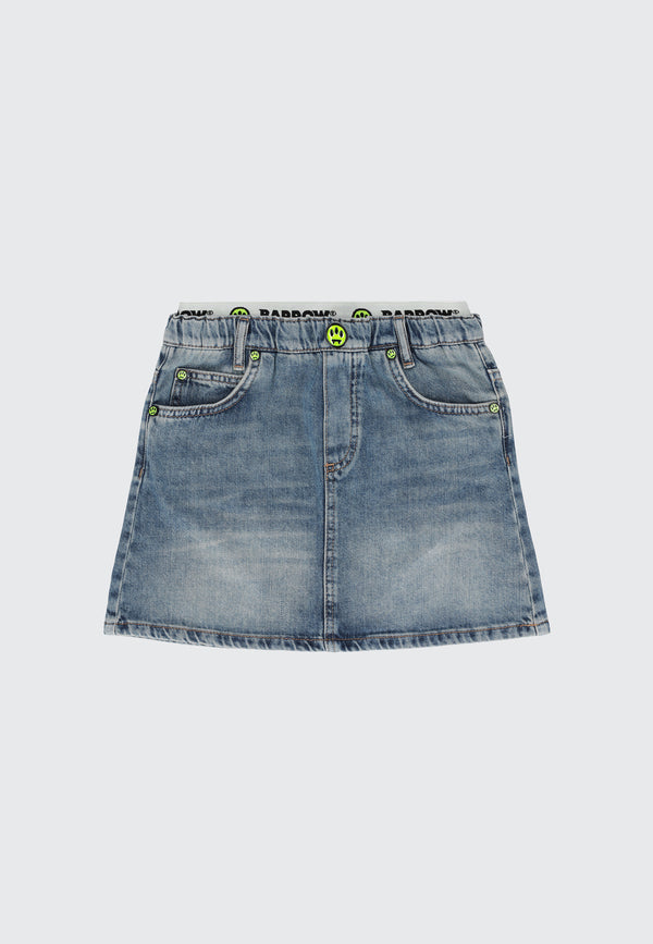 DENIM SKIRT TEDDY MULTICOLOR