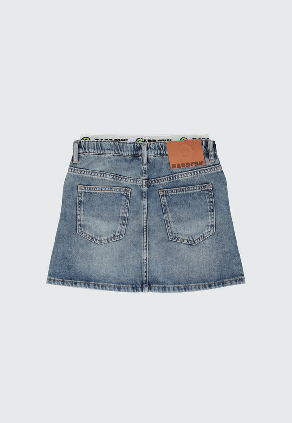 DENIM SKIRT TEDDY MULTICOLOR