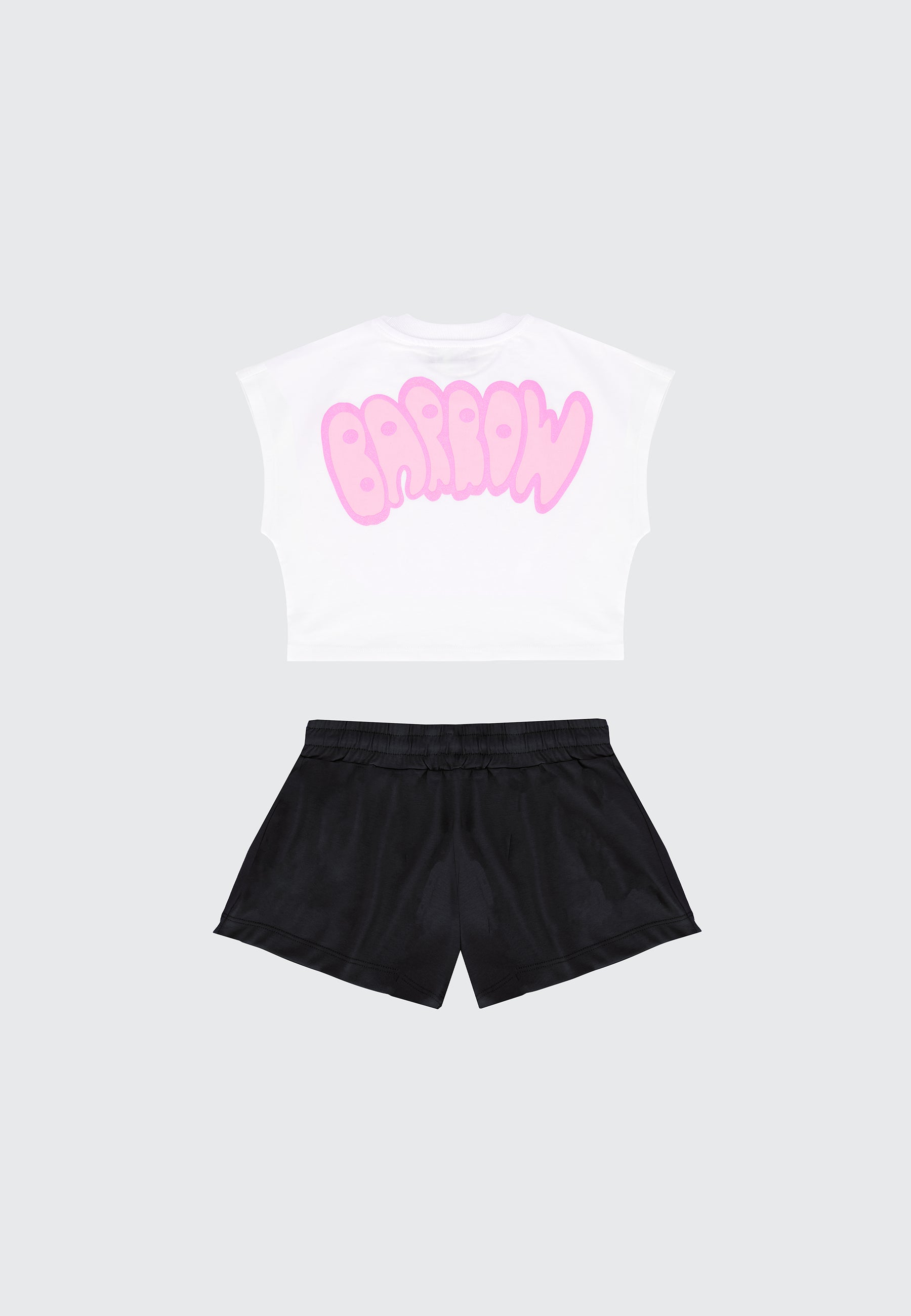 BOBBLE CROP TOP/SHORTS SET