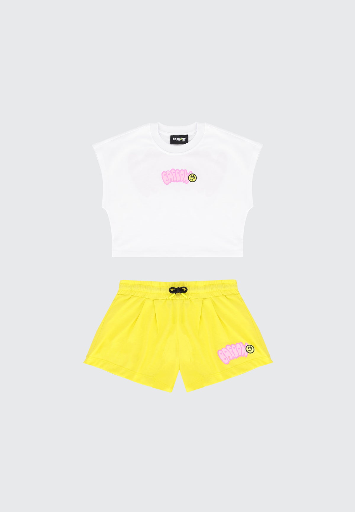 BOBBLE CROP TOP/SHORTS SET