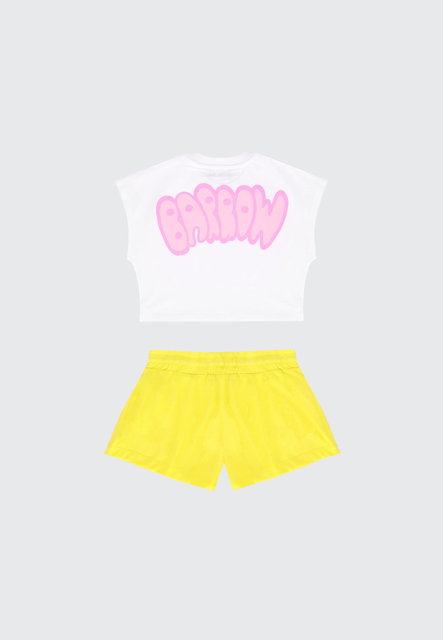 BOBBLE CROP TOP/SHORTS SET
