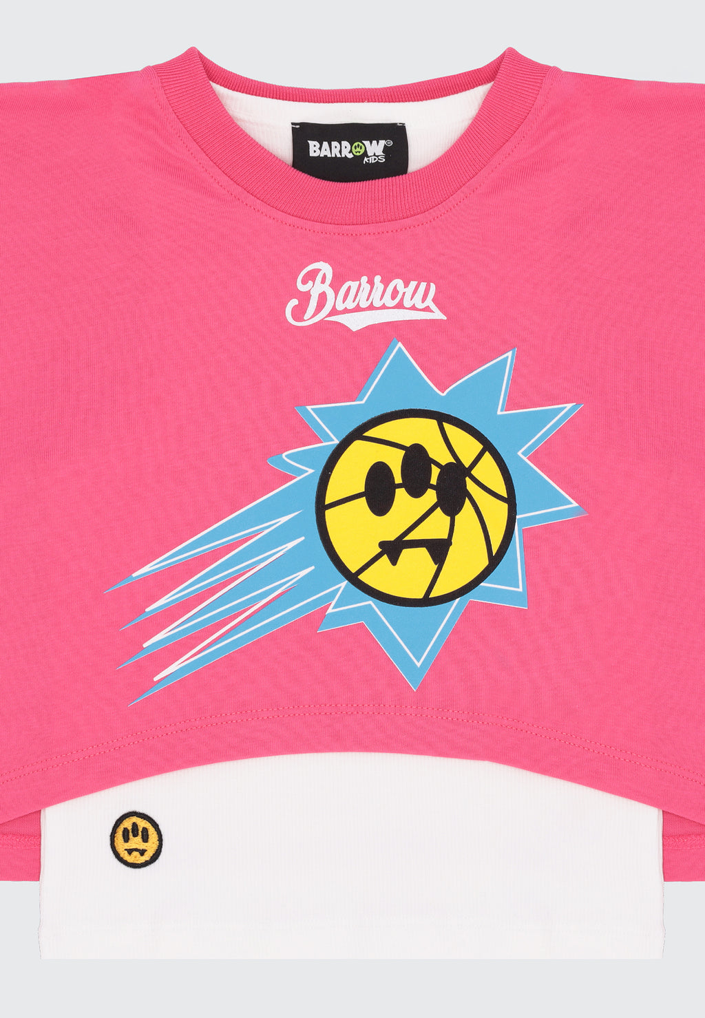 BARROW KIDS SET CROPPED T-SHIRT/SHORTS LOVE TEAM