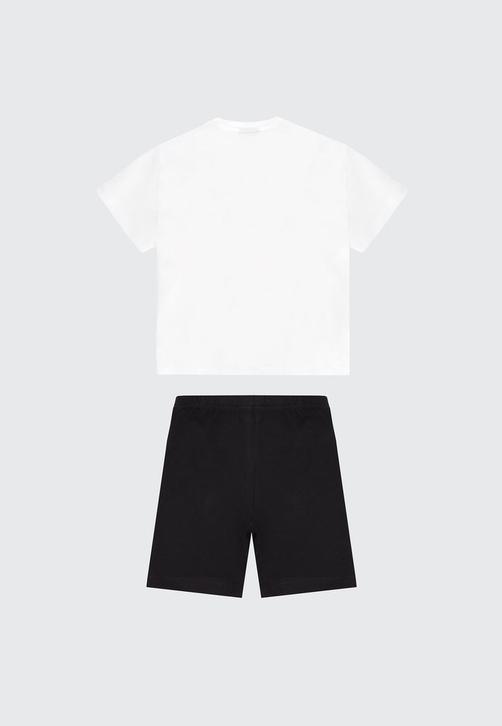 SET NEONATA T-SHIRT/LEGGING CICLISTA MULTICOLOR