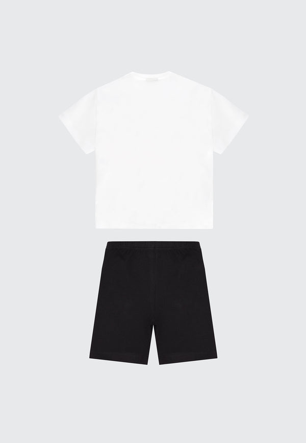 SET NEONATA T-SHIRT/LEGGING CICLISTA MULTICOLOR