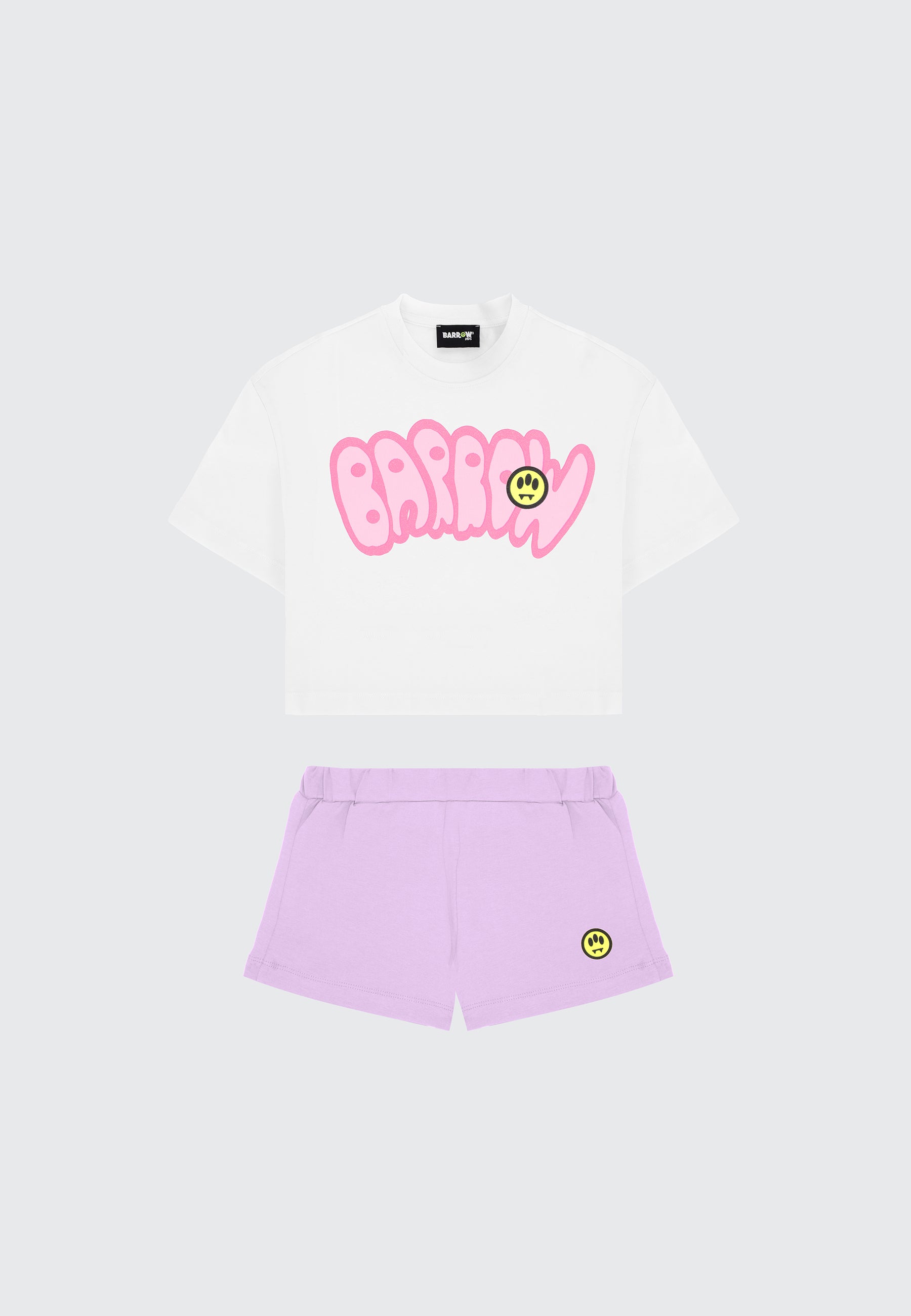 NEWBORN GIRL BOBBLE T-SHIRT/SHORTS SET