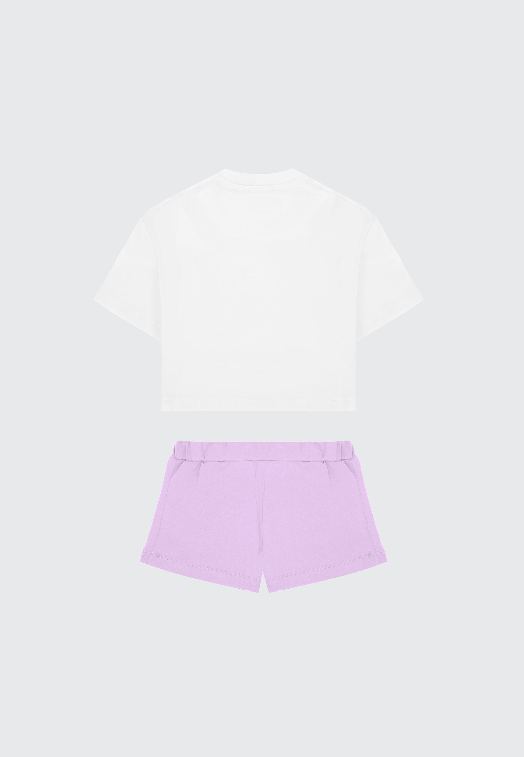 NEWBORN GIRL BOBBLE T-SHIRT/SHORTS SET