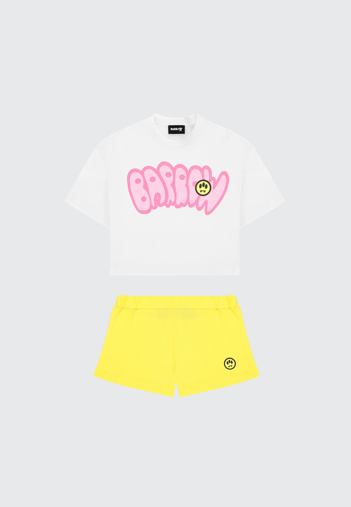 NEWBORN GIRL BOBBLE T-SHIRT/SHORTS SET