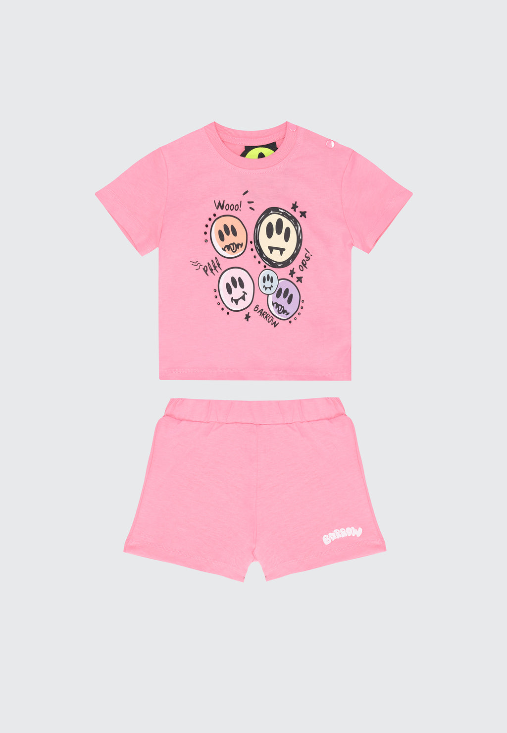 NEWBORN GIRL SPRAY T-SHIRT/SHORTS SET