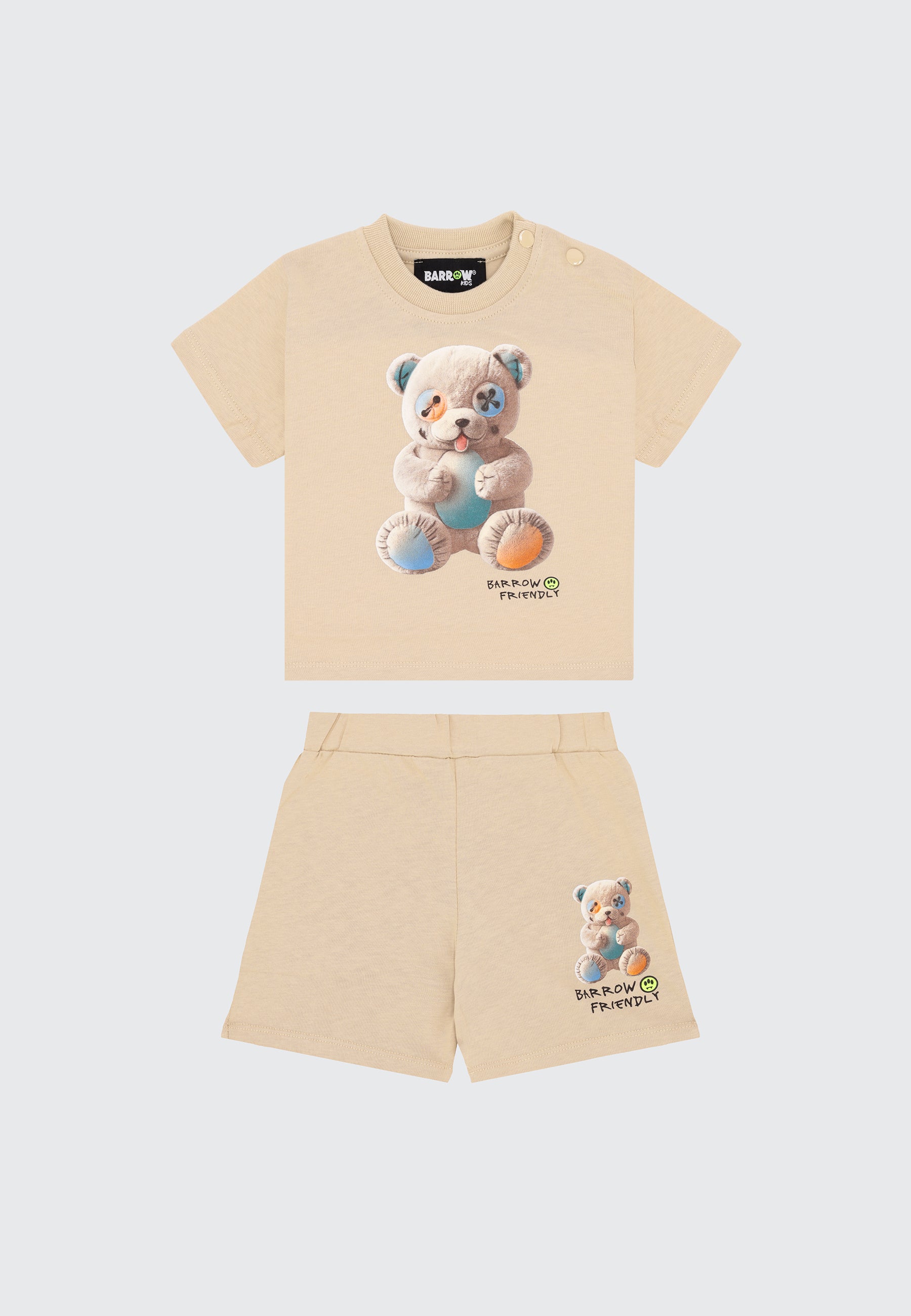 TEDDY NEW BORN BOY T-SHIRT/SHORTS SET